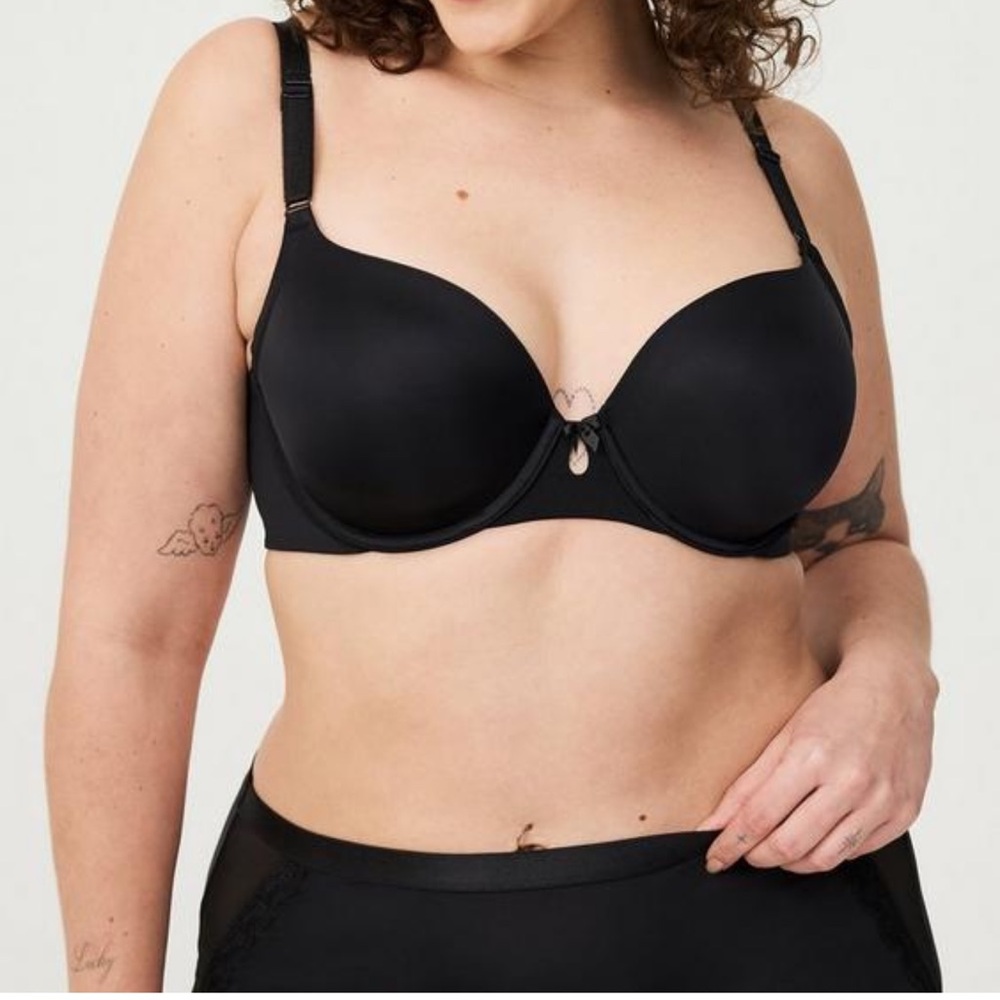 NWT Torrid Size 44DDD Black Lightly Lined Tshirt Bra - Picture 3 of 8